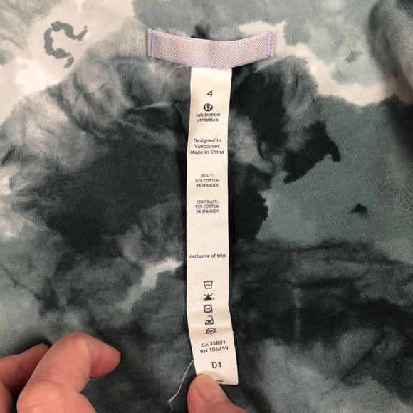 Lululemon Savasana Wrap Cotton Blend Snap Button Jacket Size 4 - Picture 6 of 7